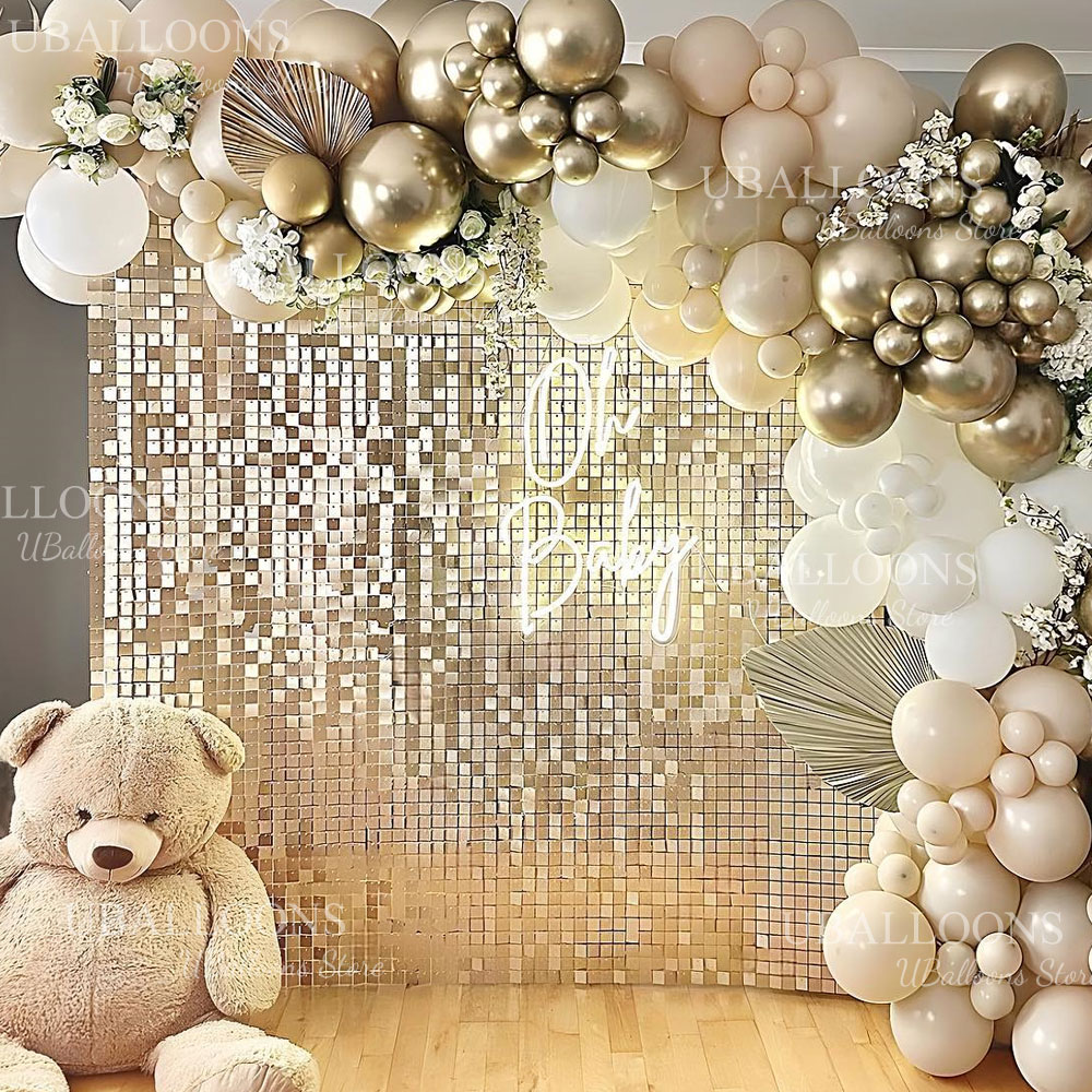 Matte Champagne Gold Backdrop  - đánh giá và giá Sequin Fabric Panel