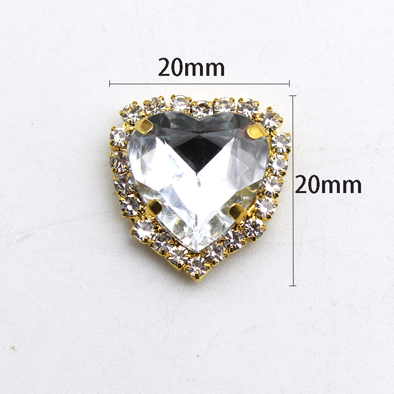 20Mm 10 Chiếc Vàng Đáy Bằng Tr - đánh giá và giá Sew On Rhinestone