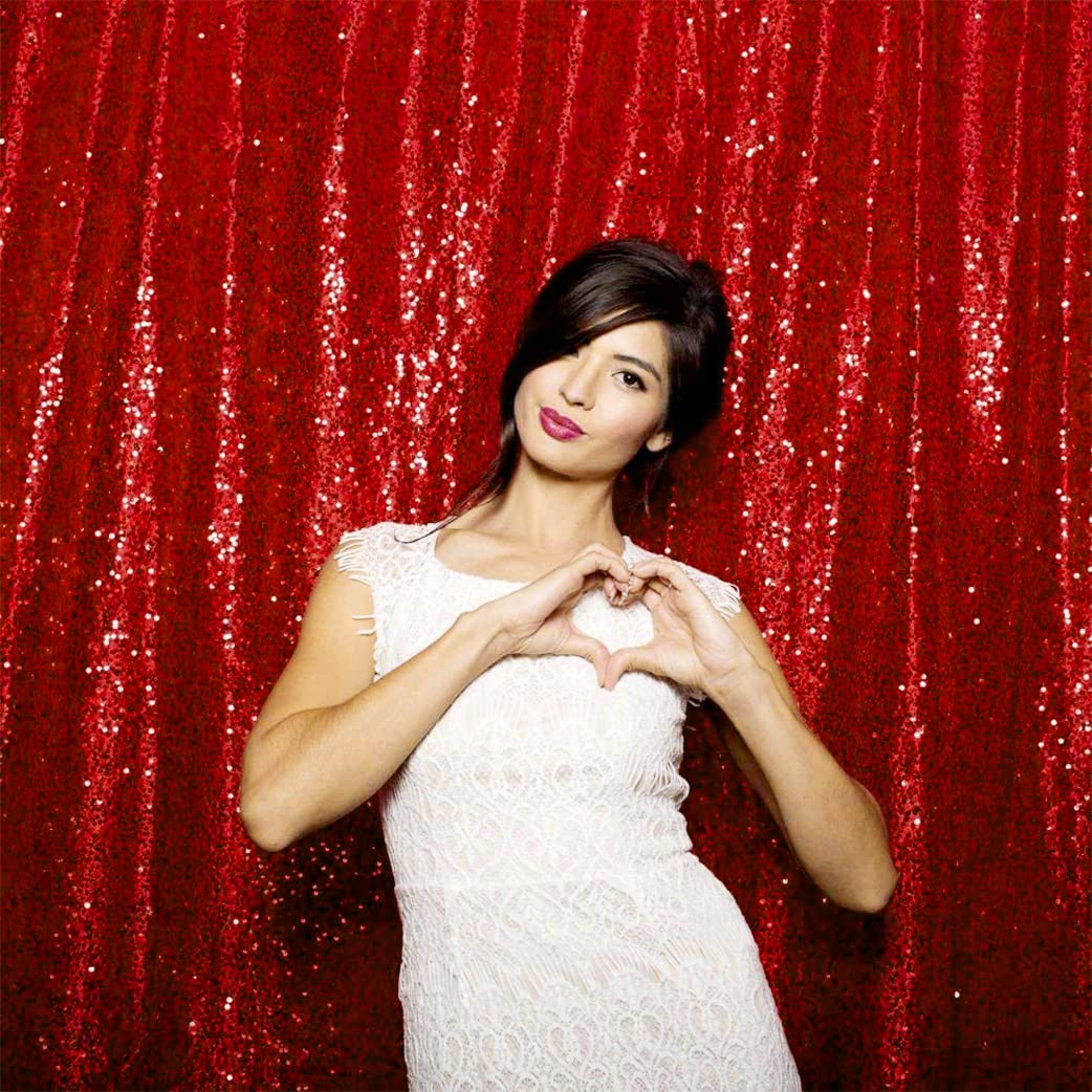 Silver Sequin Backdrop Curtain - đánh giá và giá Sequin Fabric Panel
