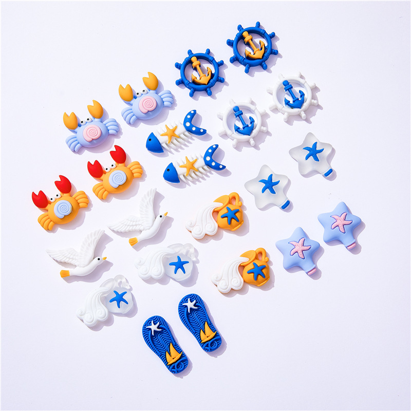 10pcs Marine Beach Style Crab  - đánh giá và giá Christmas Craft Embellishment